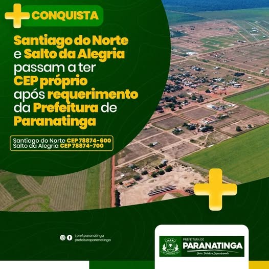 Santiago do Norte e Salto da Alegria conquistam CEP próprio: um marco de inclusão e desenvolvimento